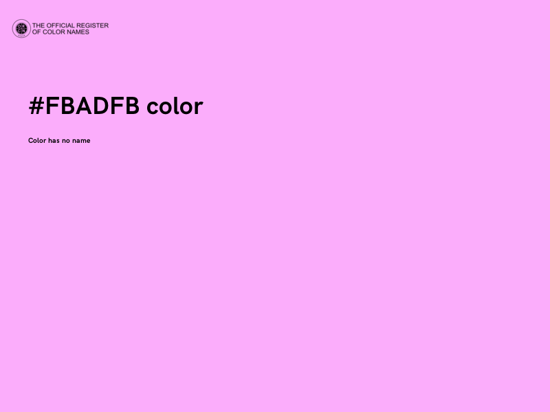 #FBADFB color image