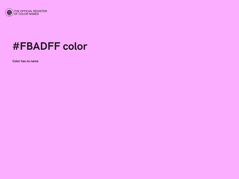 #FBADFF color image