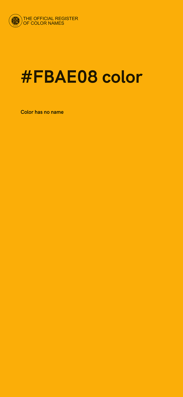 #FBAE08 color image
