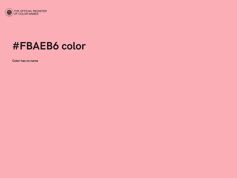 #FBAEB6 color image