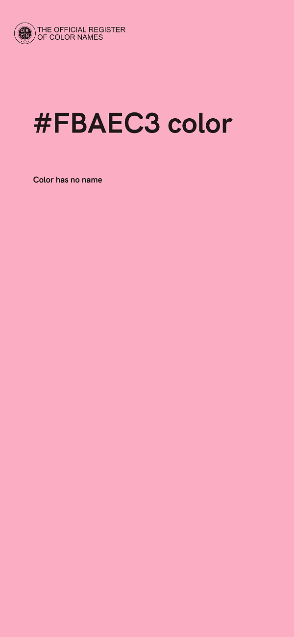#FBAEC3 color image