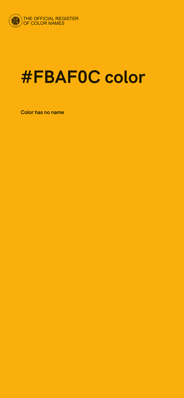 #FBAF0C color image