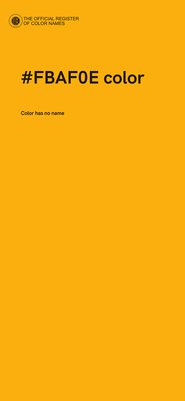 #FBAF0E color image