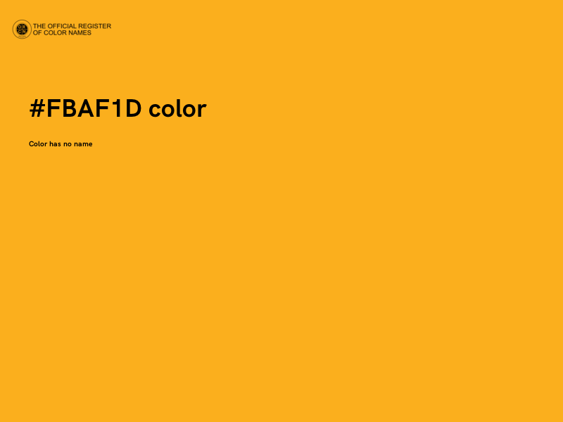 #FBAF1D color image