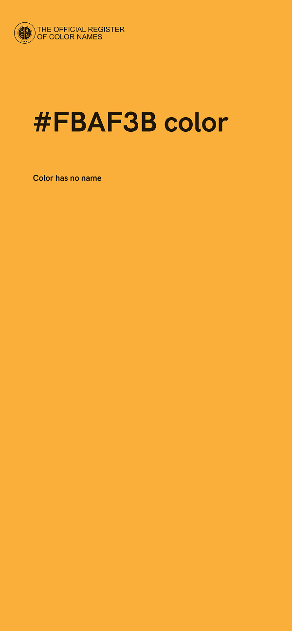 #FBAF3B color image
