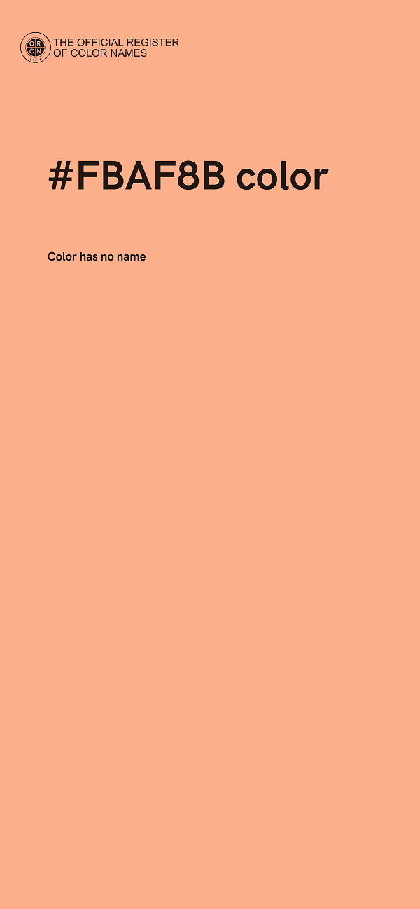 #FBAF8B color image
