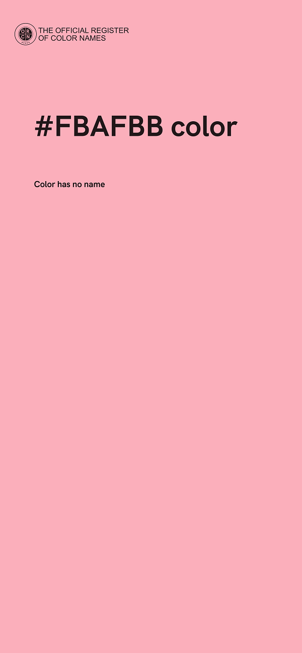 #FBAFBB color image