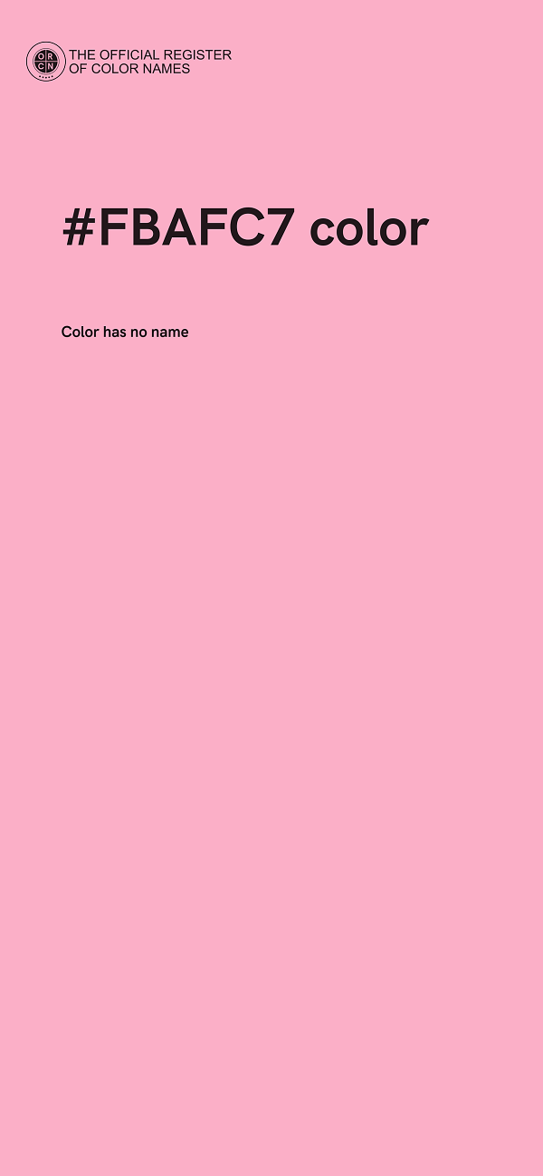 #FBAFC7 color image
