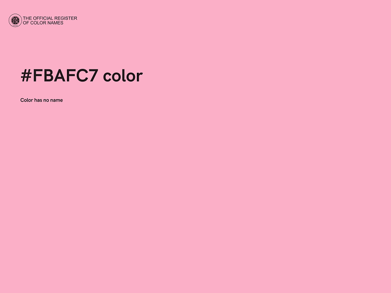 #FBAFC7 color image