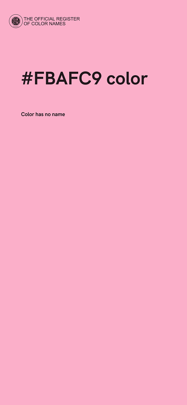#FBAFC9 color image