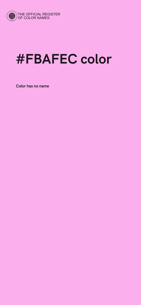 #FBAFEC color image