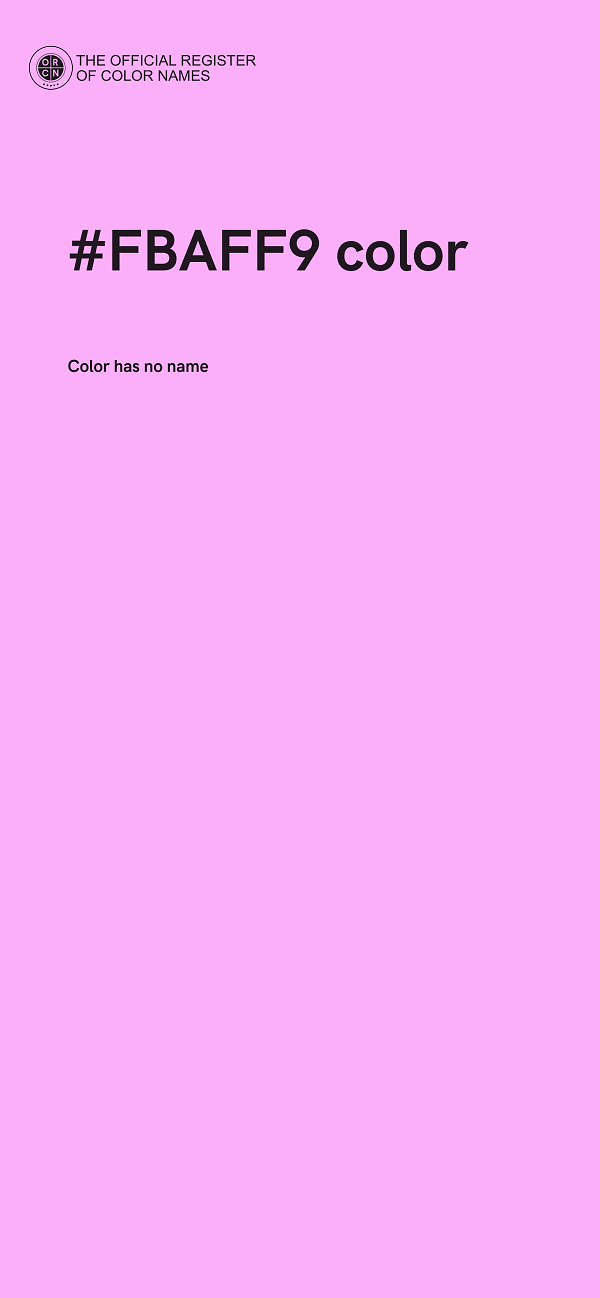 #FBAFF9 color image