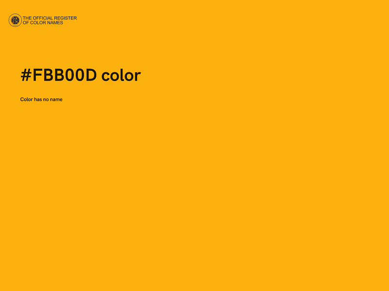 #FBB00D color image