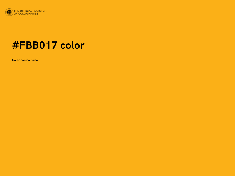 #FBB017 color image