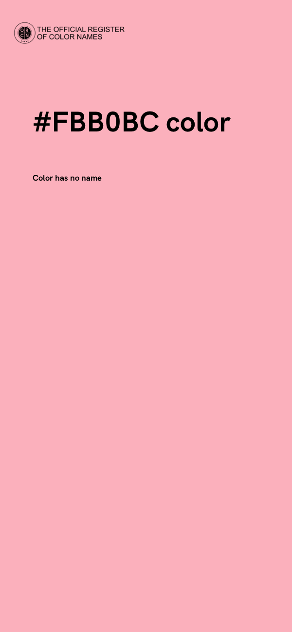 #FBB0BC color image