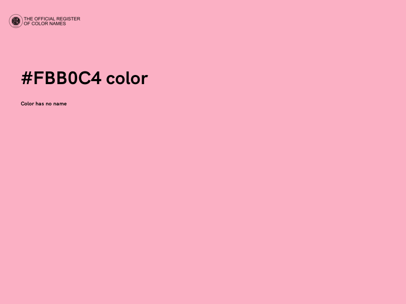 #FBB0C4 color image