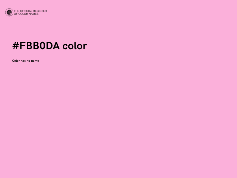 #FBB0DA color image