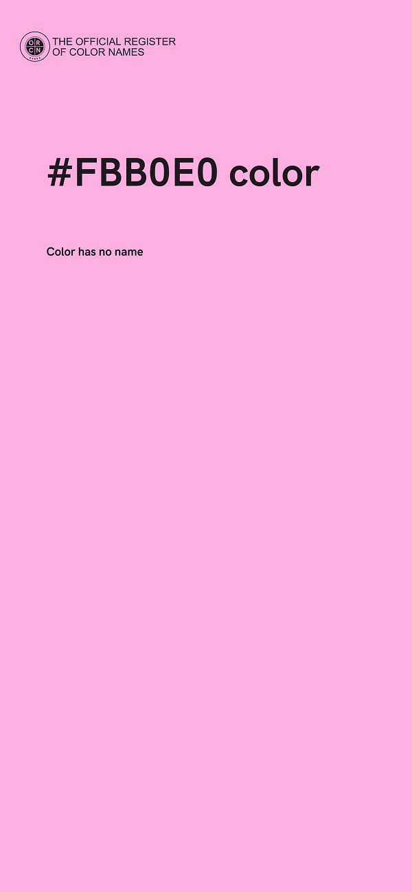 #FBB0E0 color image