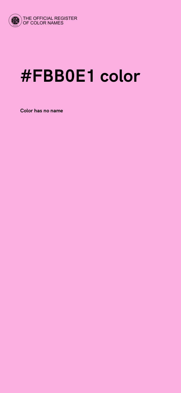 #FBB0E1 color image