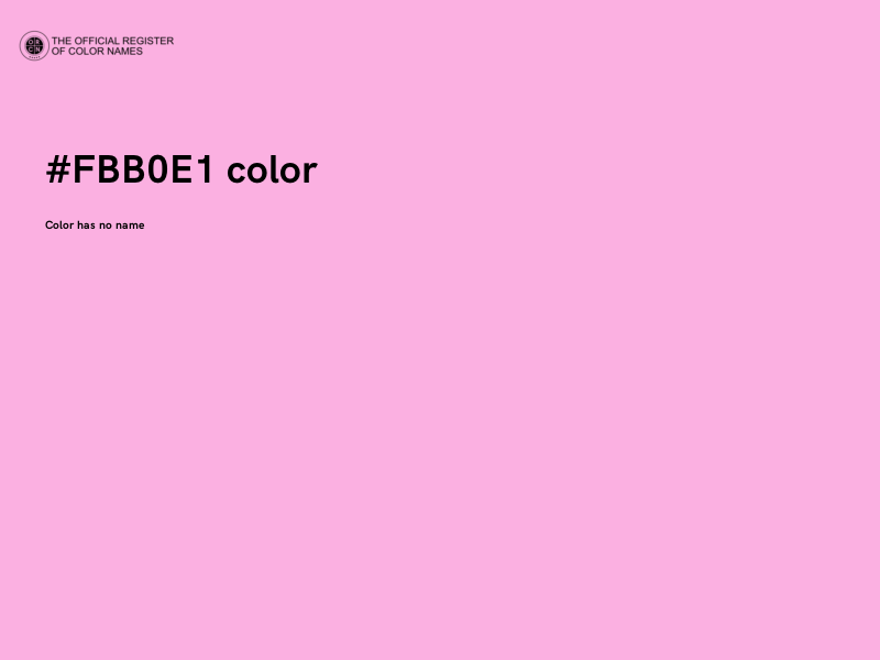 #FBB0E1 color image