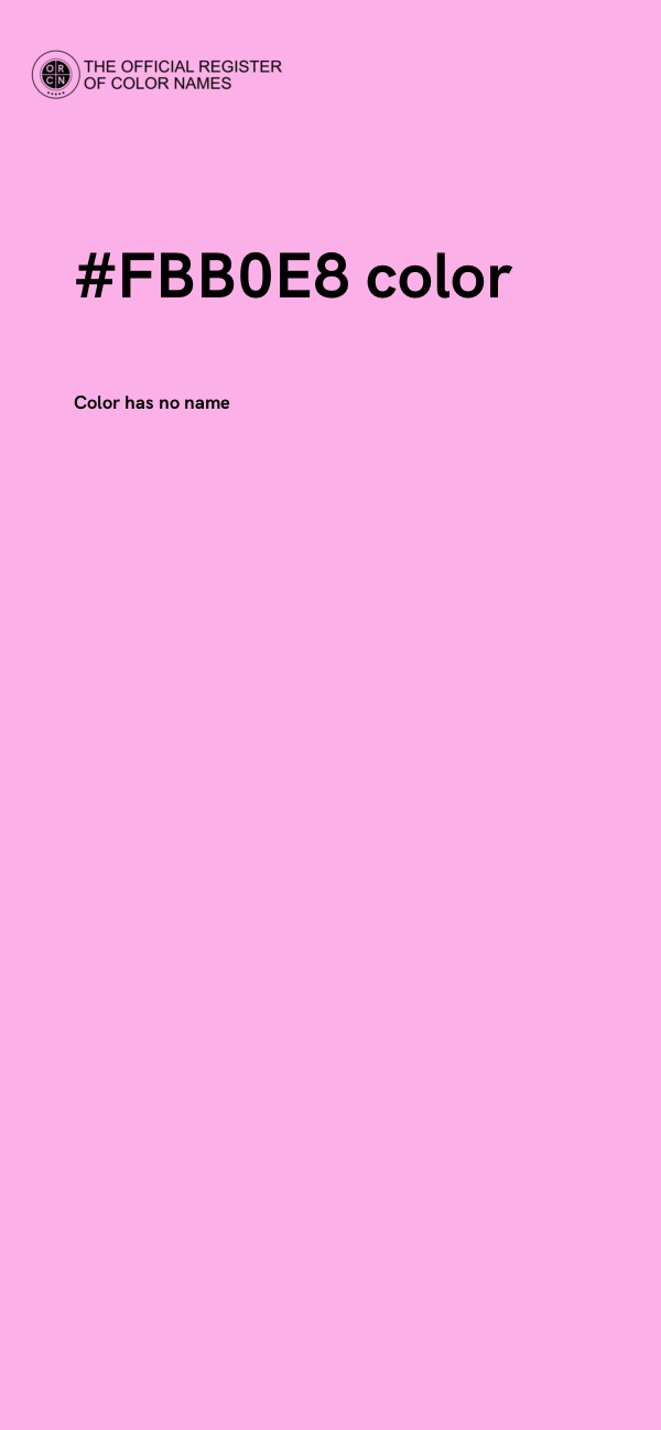 #FBB0E8 color image