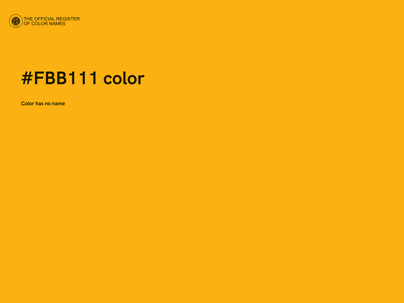 #FBB111 color image