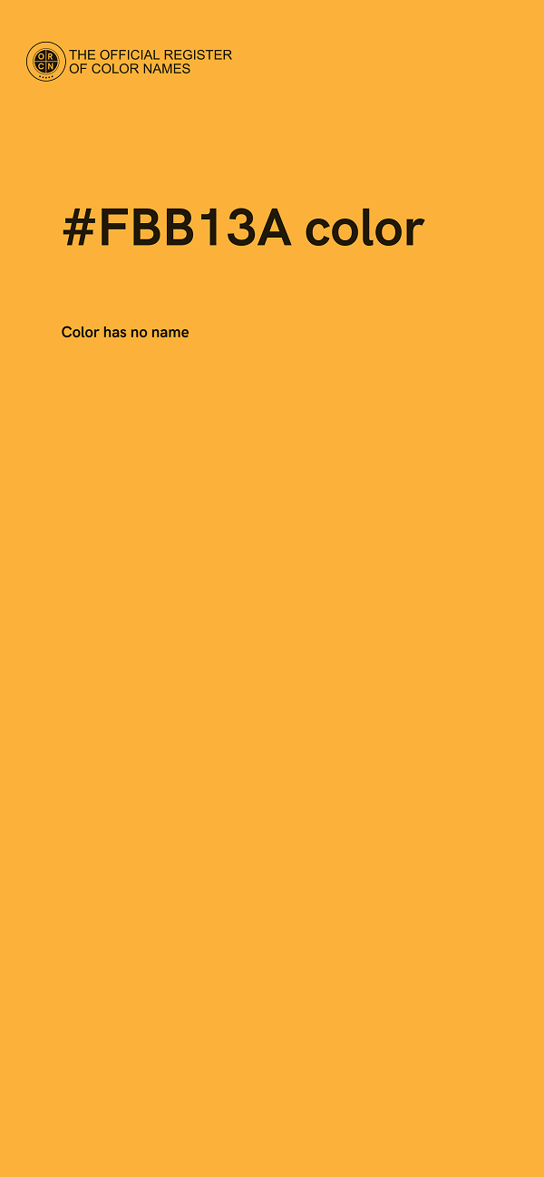 #FBB13A color image
