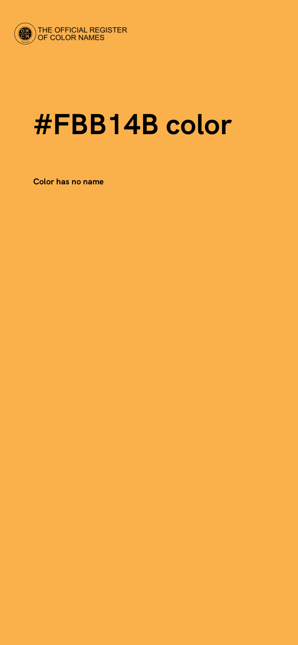 #FBB14B color image