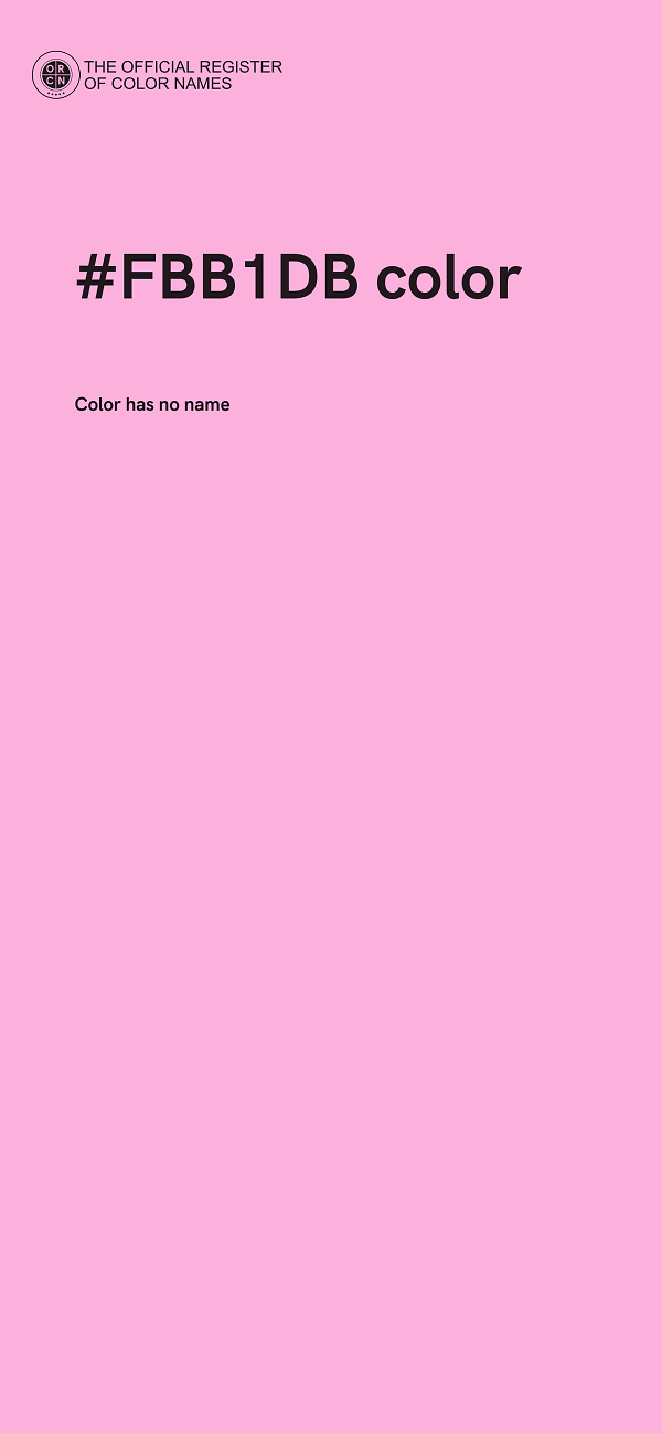 #FBB1DB color image