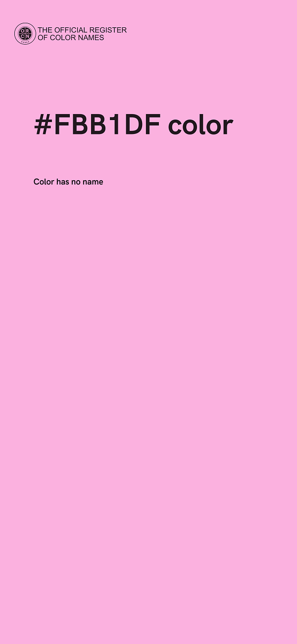 #FBB1DF color image