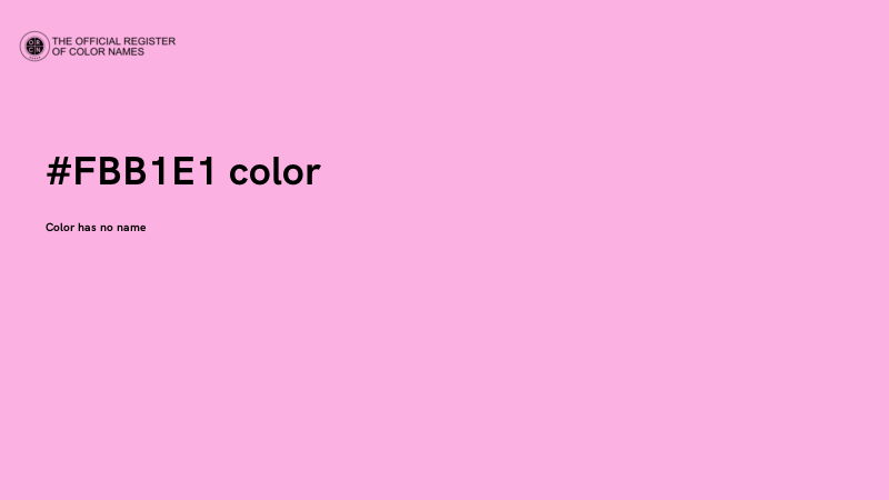 #FBB1E1 color image