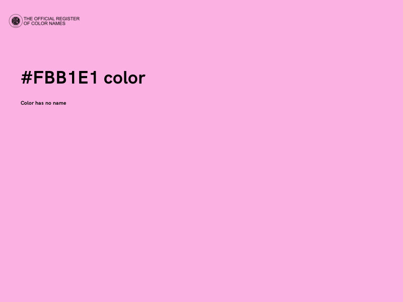 #FBB1E1 color image