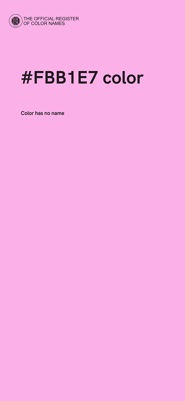 #FBB1E7 color image