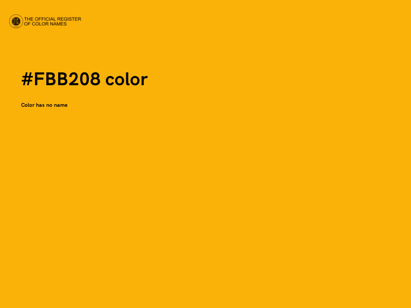 #FBB208 color image