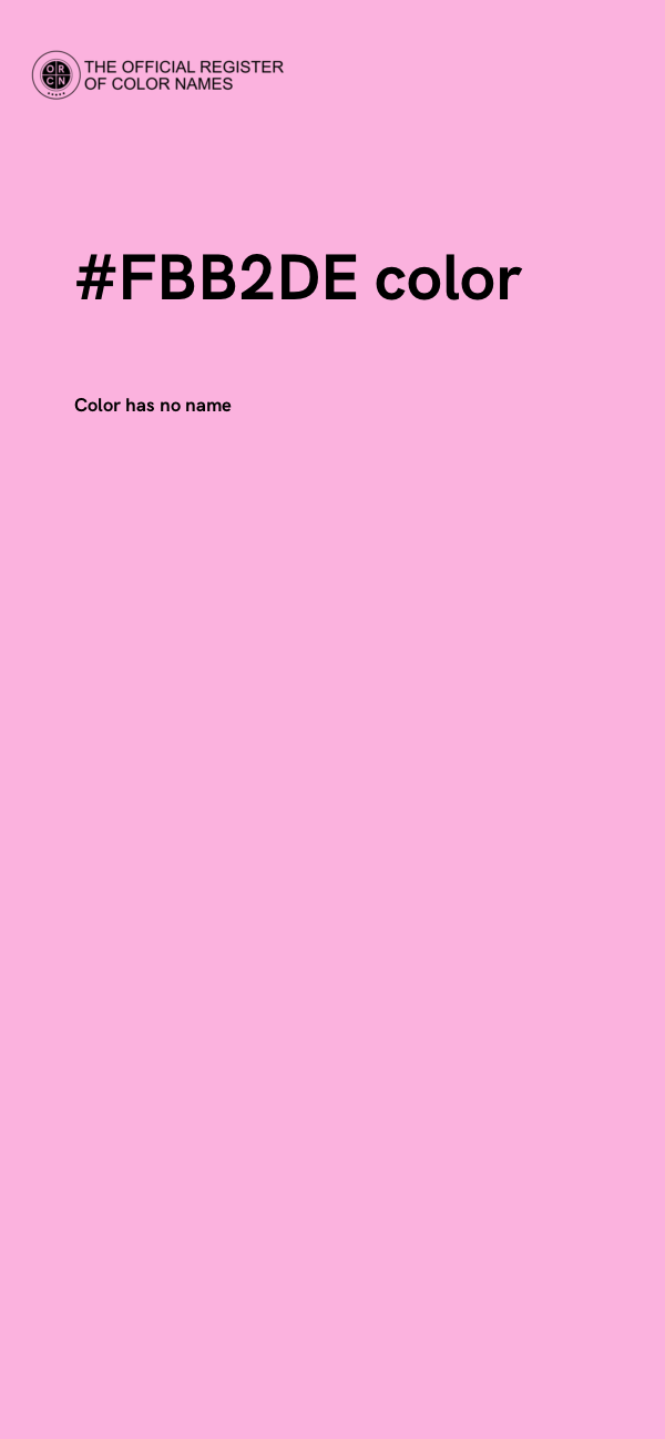 #FBB2DE color image