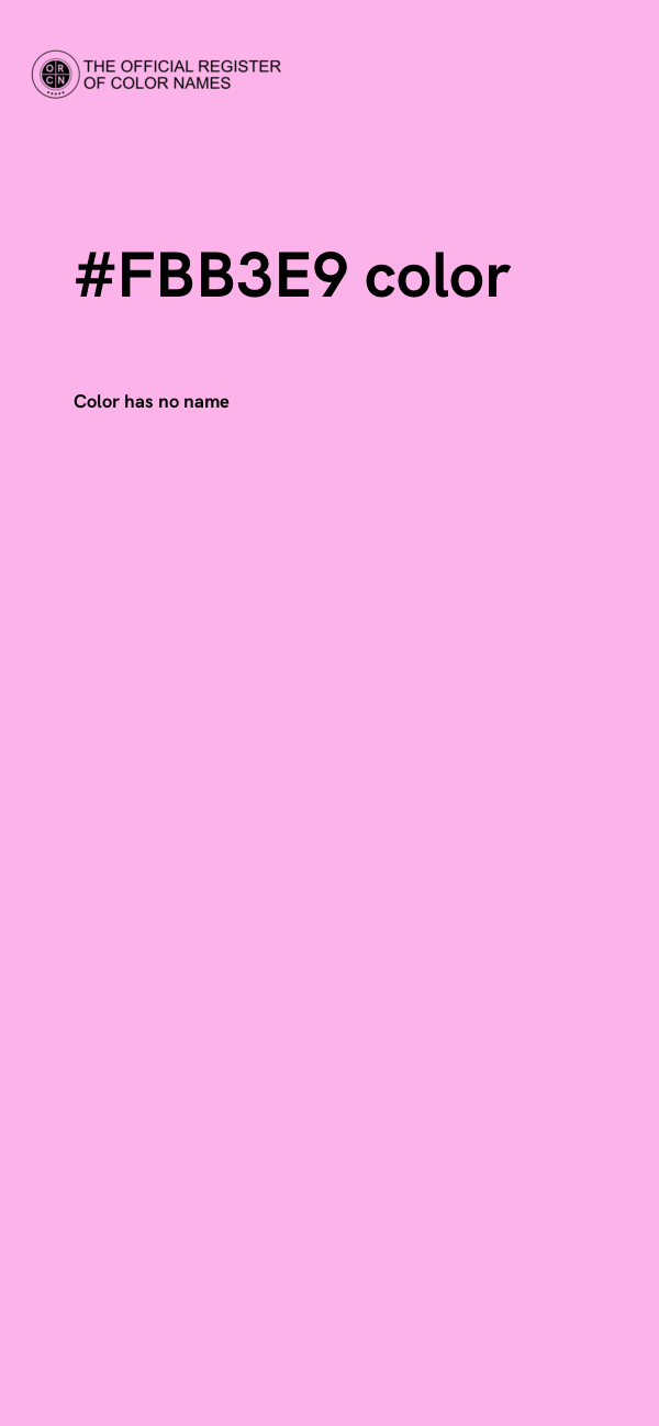 #FBB3E9 color image
