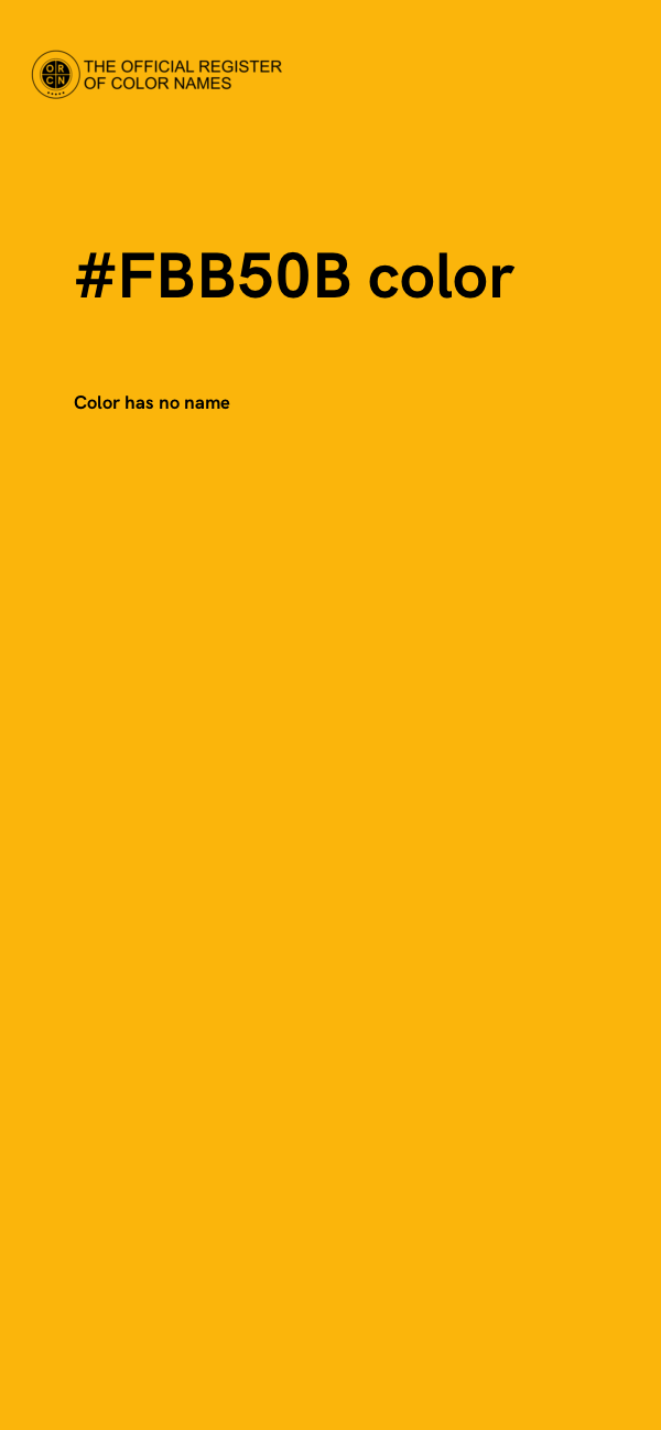 #FBB50B color image