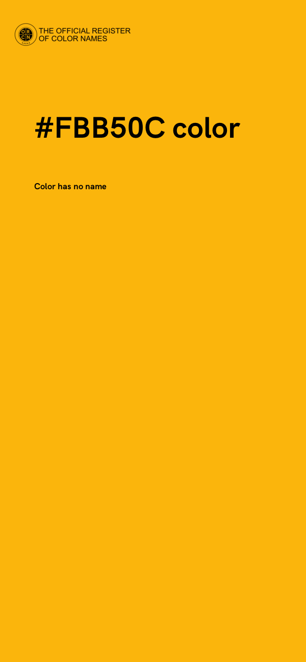 #FBB50C color image