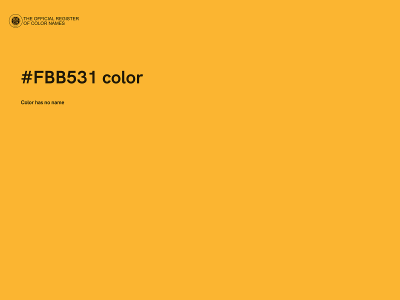#FBB531 color image