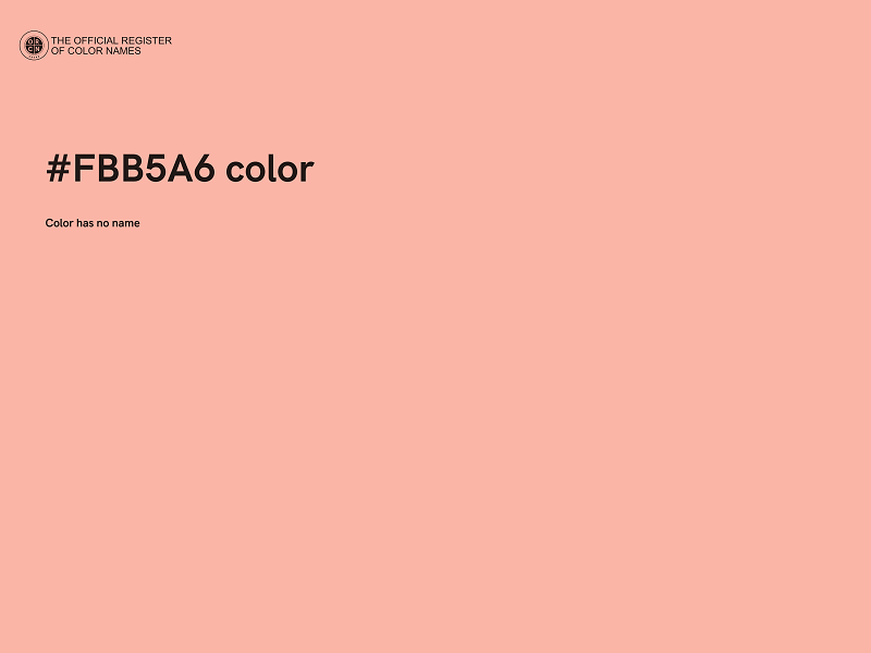 #FBB5A6 color image