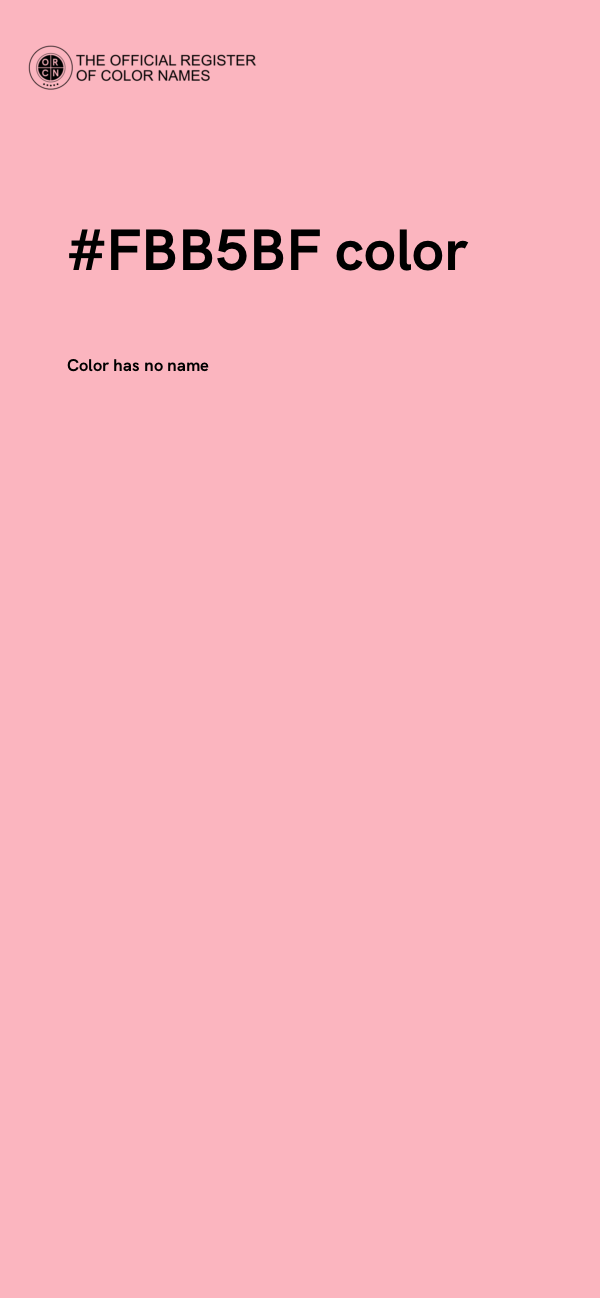 #FBB5BF color image