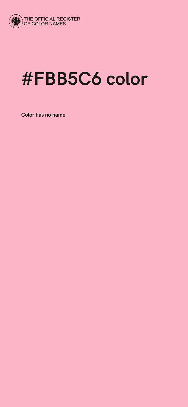 #FBB5C6 color image