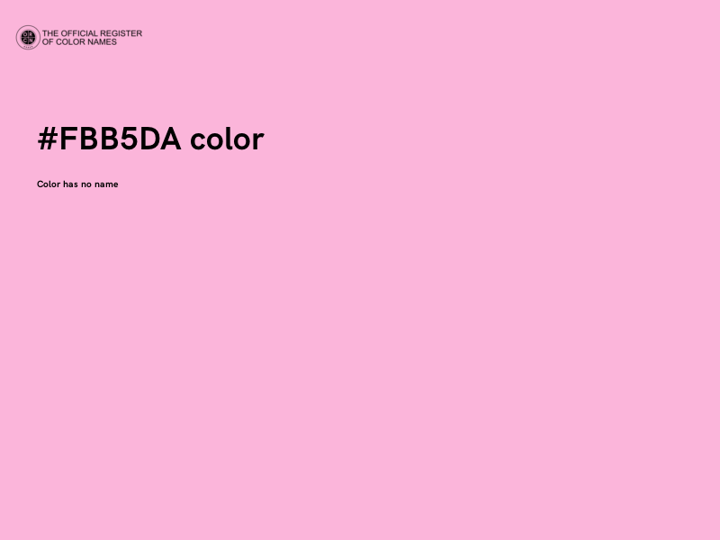 #FBB5DA color image