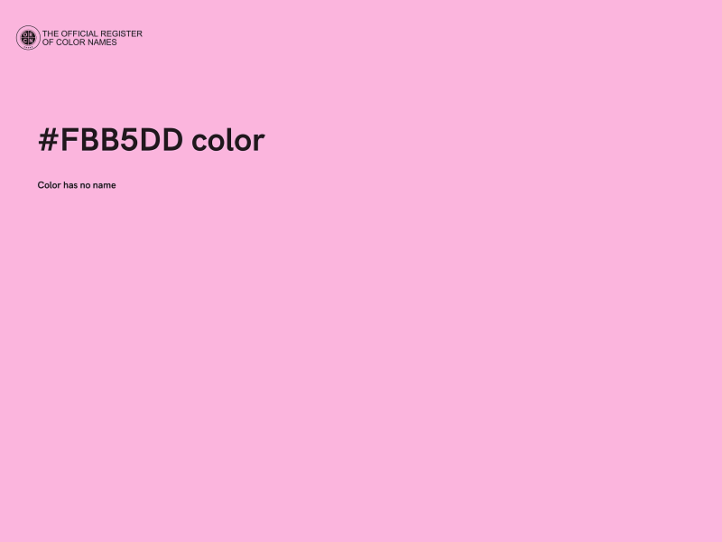 #FBB5DD color image