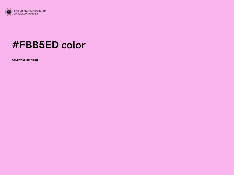 #FBB5ED color image