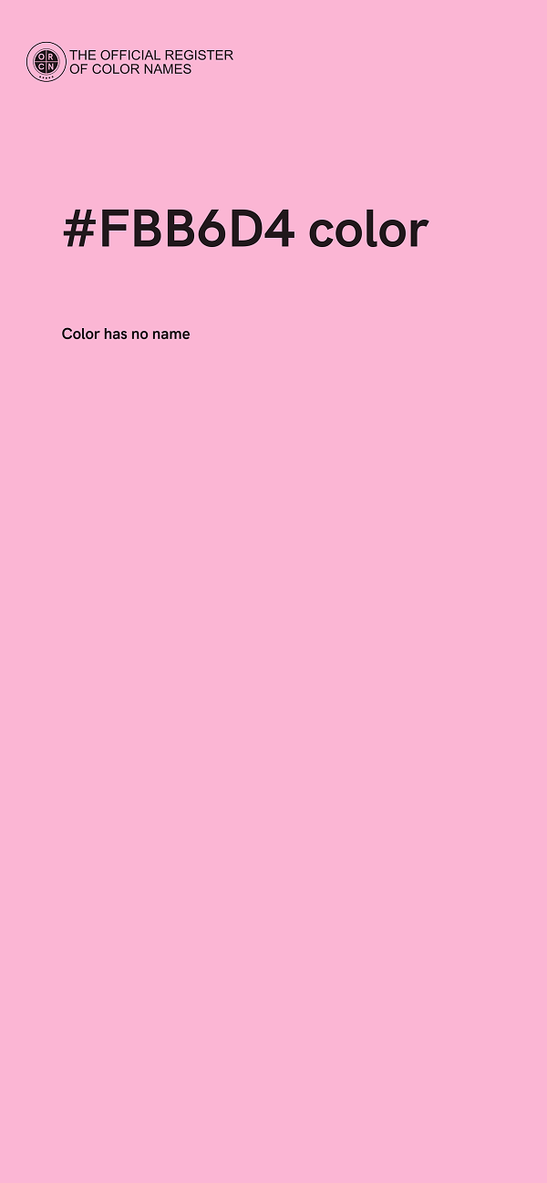 #FBB6D4 color image