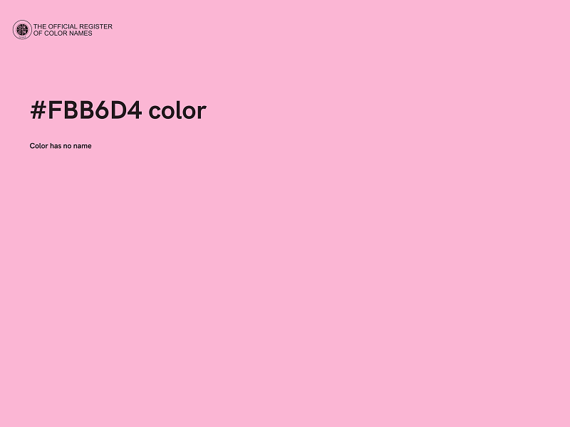#FBB6D4 color image