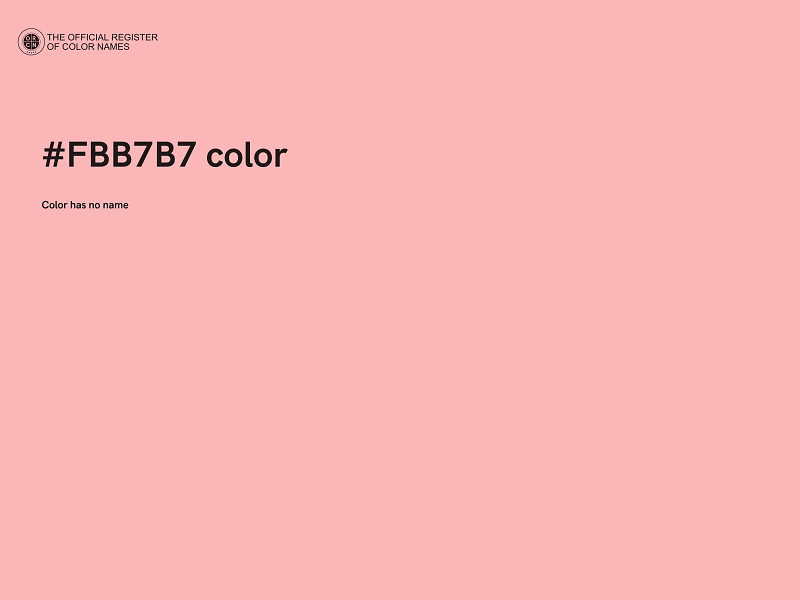 #FBB7B7 color image