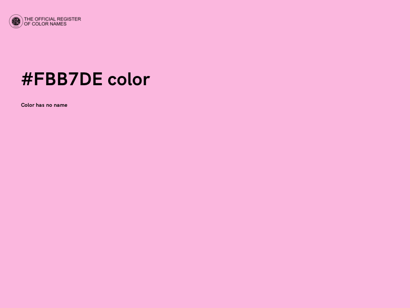#FBB7DE color image