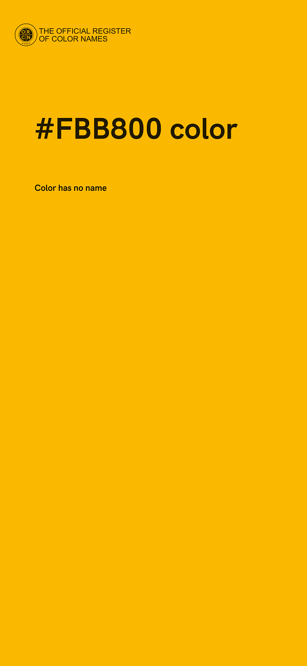 #FBB800 color image